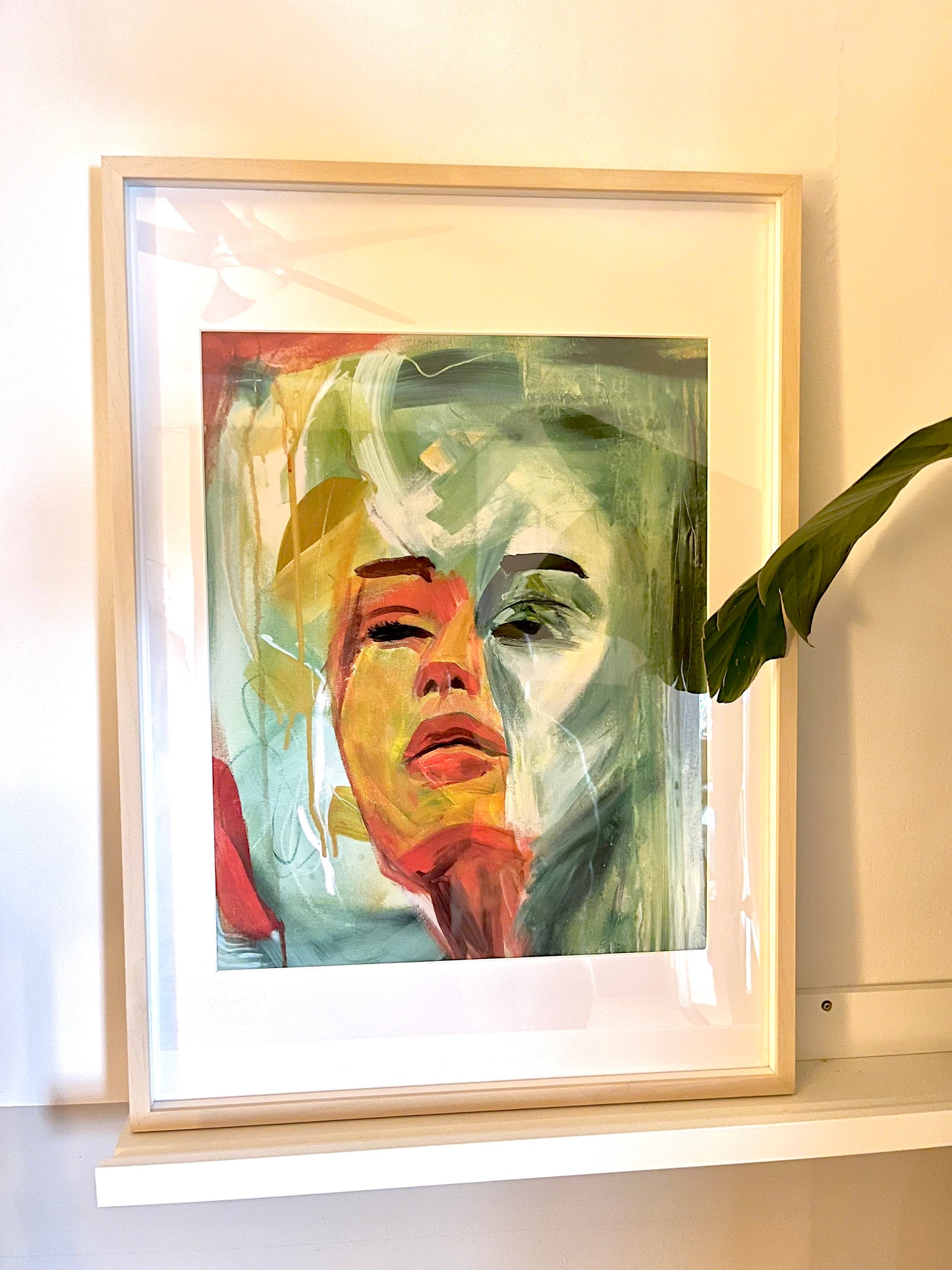 "Split face" acrylics on canvas