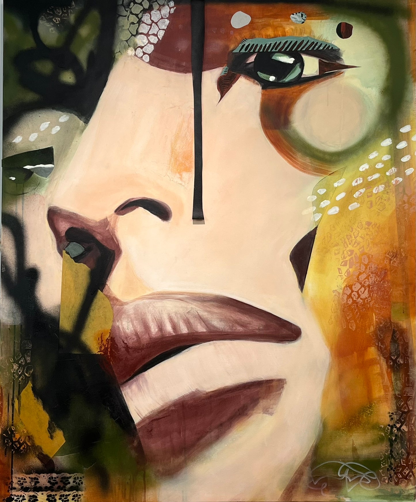 "Im too much" mixed media on canvas