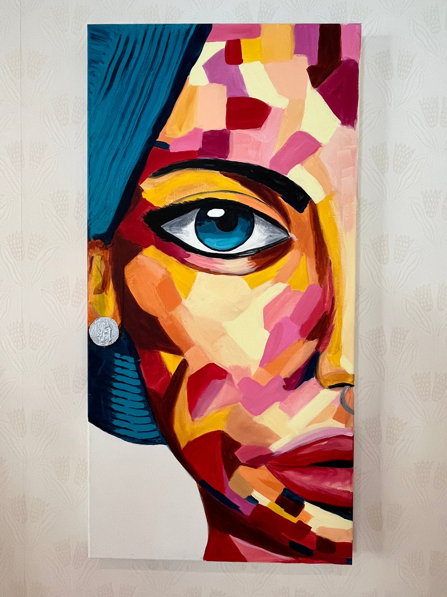 "Twin Avatar blue" as Fine art print