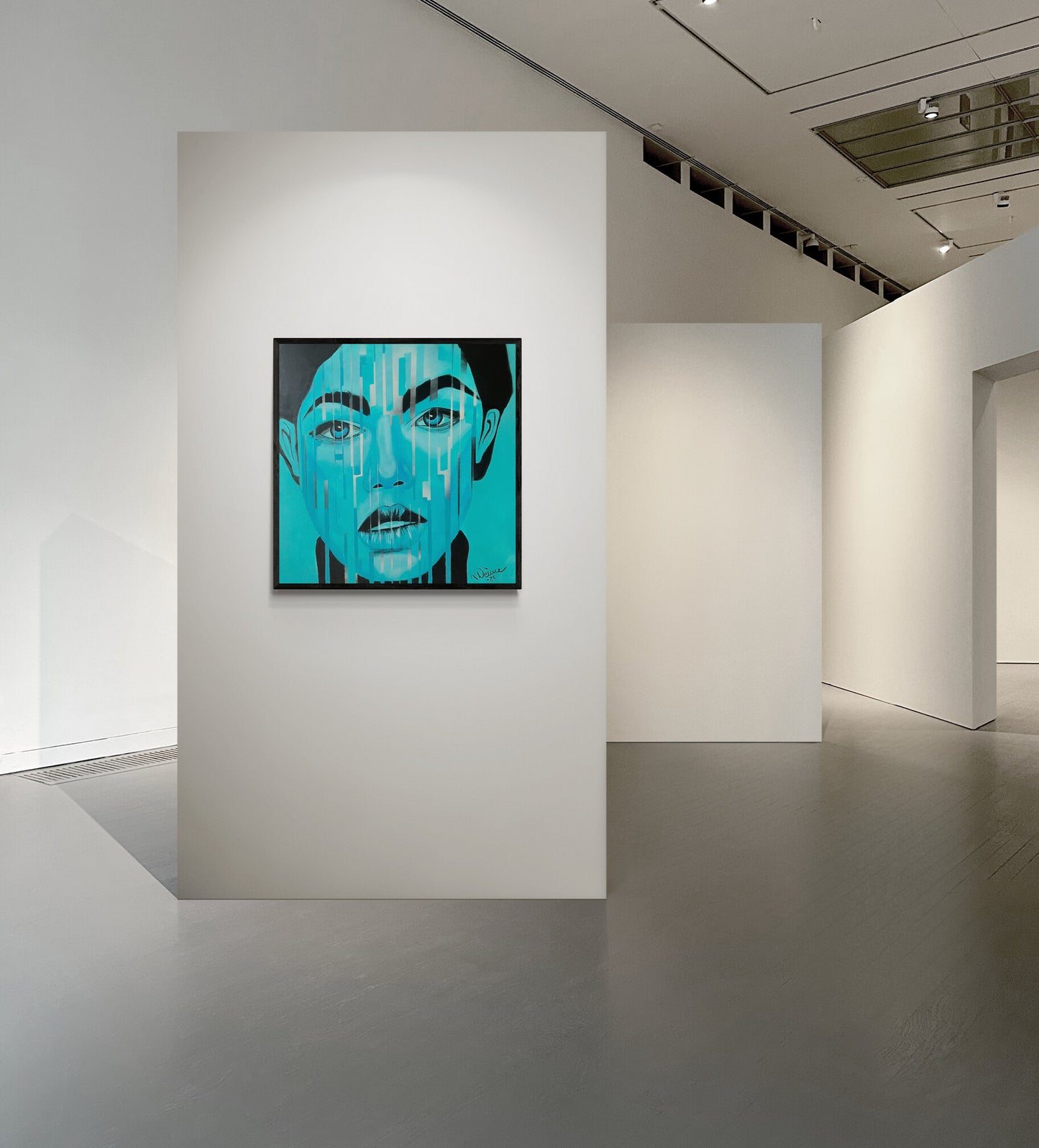 "Icelady" mixed media on canvas