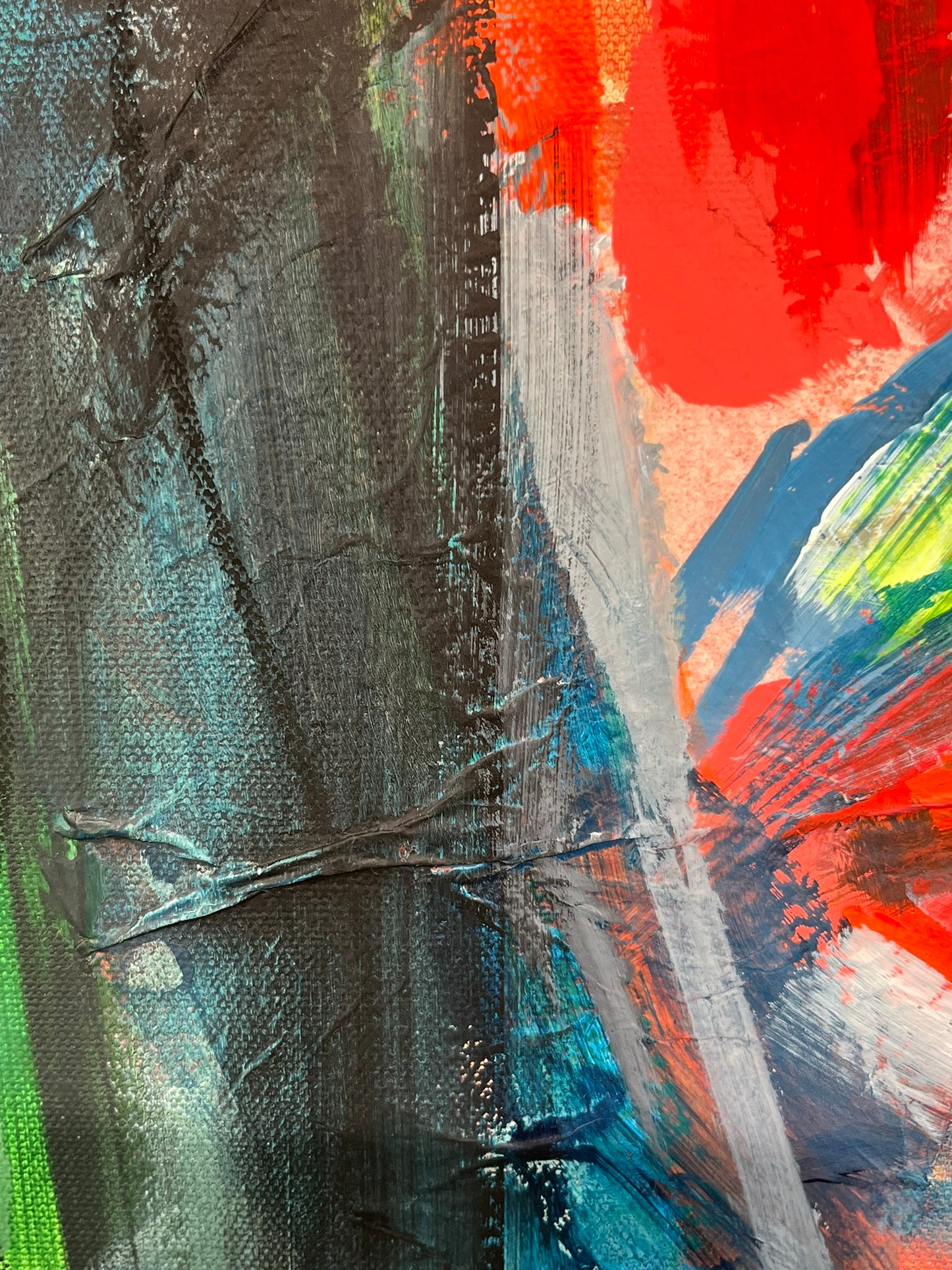 Abstract "neon face" as Fine art print