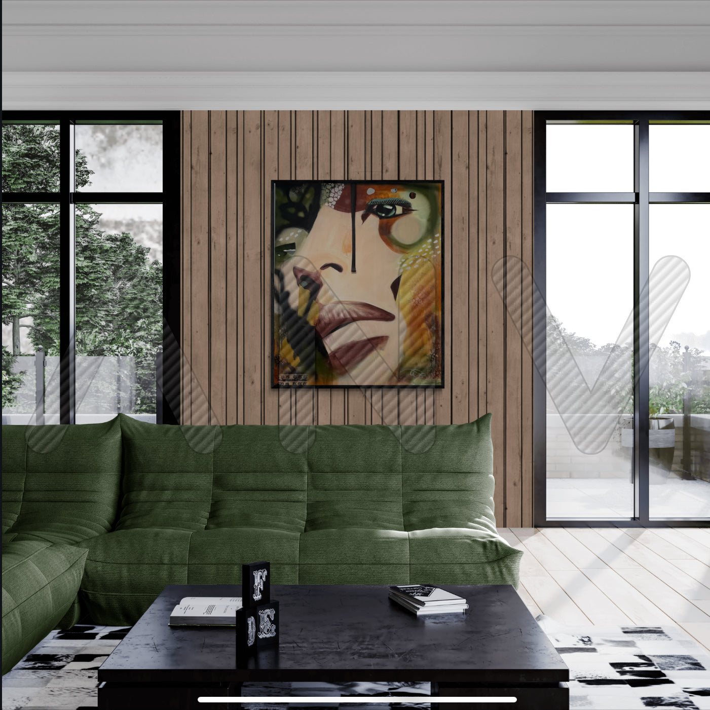 "Im too much" mixed media on canvas