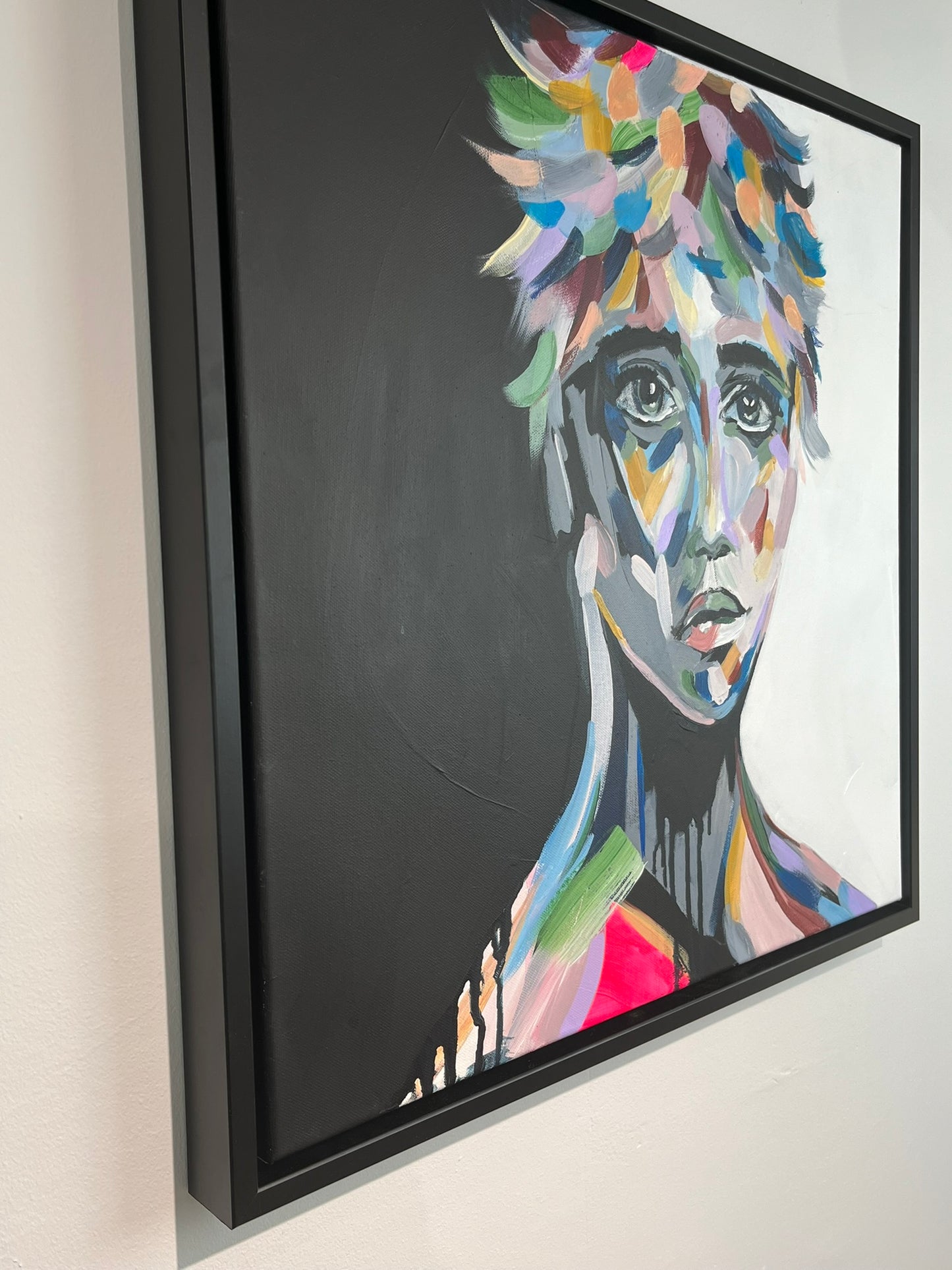 "Mixed face" acrylic on canvas