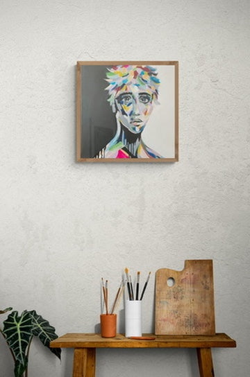 "Mixed face" as Fine art print